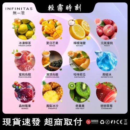 【買5送主機】INF煙彈 無限電子煙菸彈 透明設計 2ml×3顆 1代通用