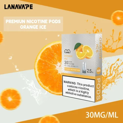 橙子｜Lanavape煙彈 防漏油設計 可單色發光 2.5ml×3枚 #限時下殺#