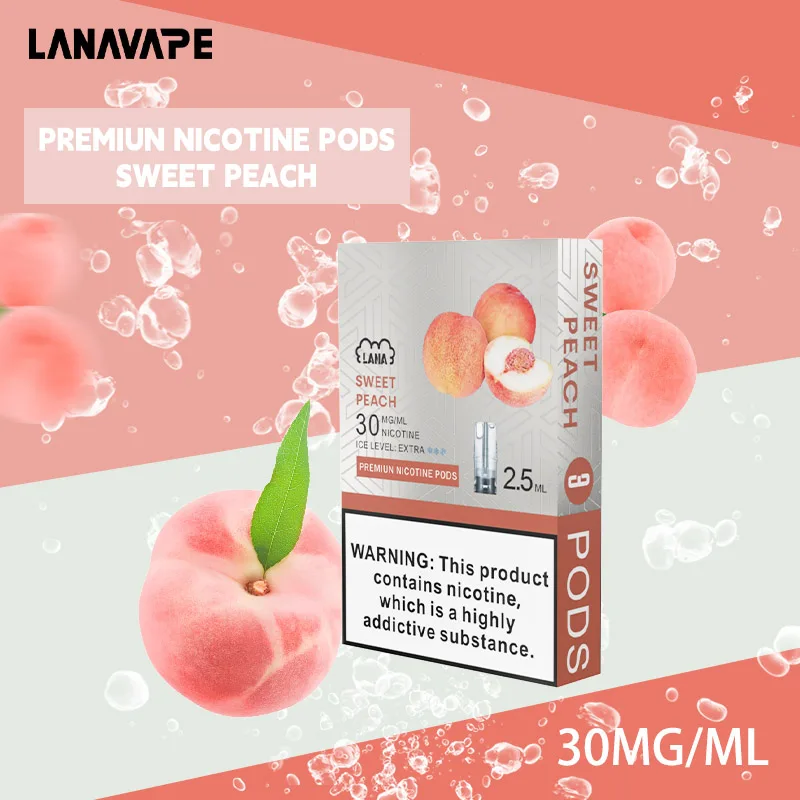 水蜜桃|Lana煙蛋 替換型霧化彈 水果風味 適配一代主機 #現貨直購#
