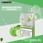 青蘋果｜Lana Pod 拉納電子煙彈 替換型霧化彈 一盒三顆 #年度熱銷#